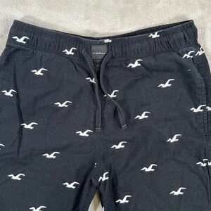 Hollister Mens Black Jogger Lounge Sleep Pants Size Medium